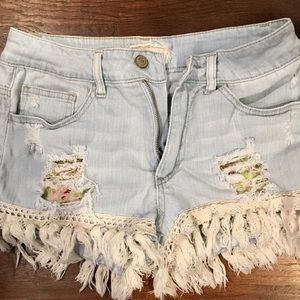 Altared State distressed denim shorts